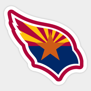 Arizona Football Flag Sticker